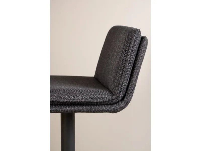 AC Design Barhocker Flynn, 2 Stück, 44 x 107 cm, Dunkelgrau