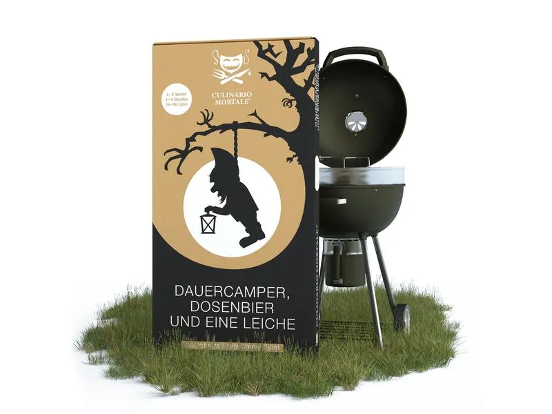 Culinario Mortale Partyspiel Dauercamper, Dosenbier und eine Leiche Culinario Mortale Partyspiel Dauercamper, Dosenbier und eine Leiche