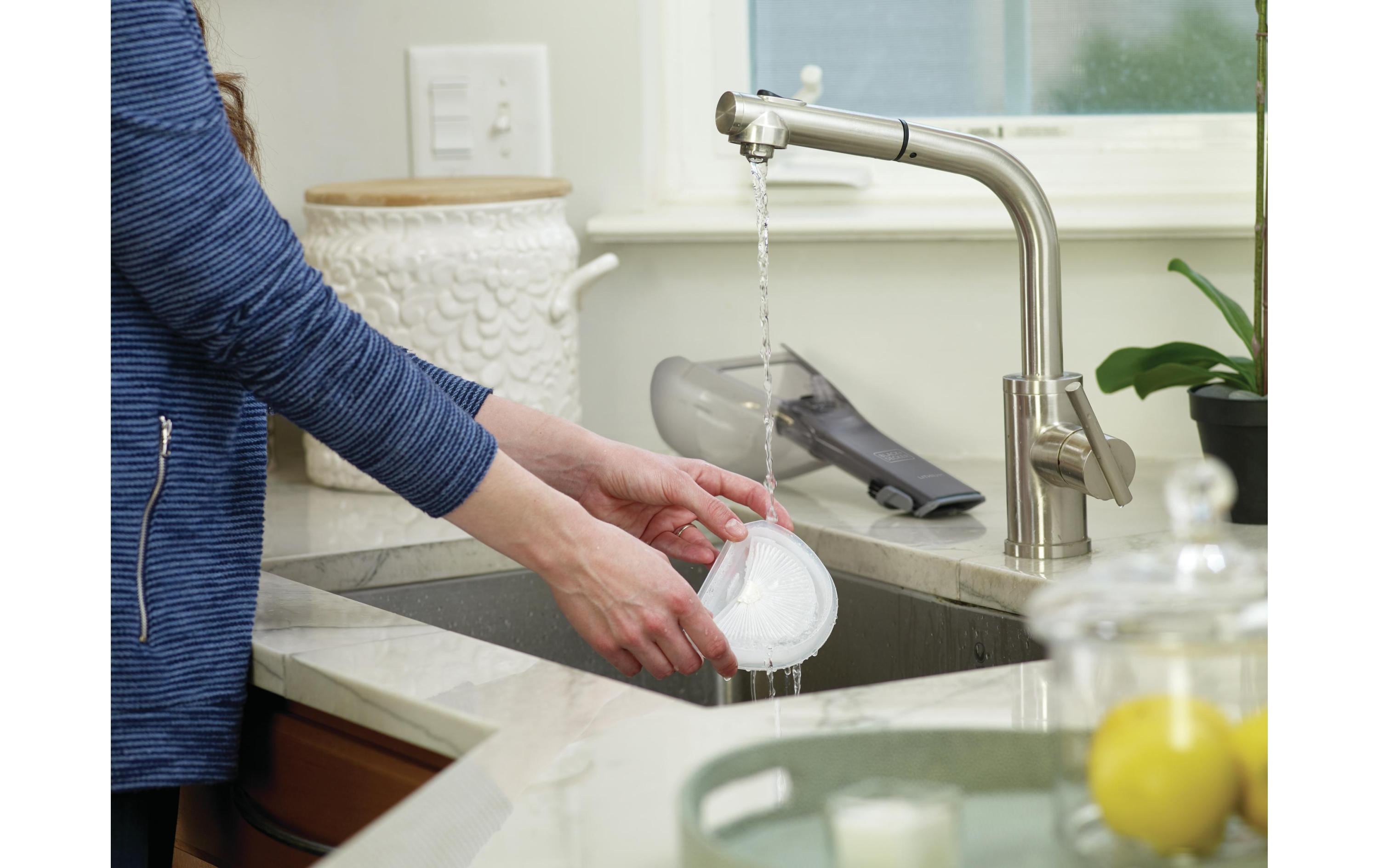 BLACK+DECKER Akku-Handsauger Dustbuster Lithium Rot