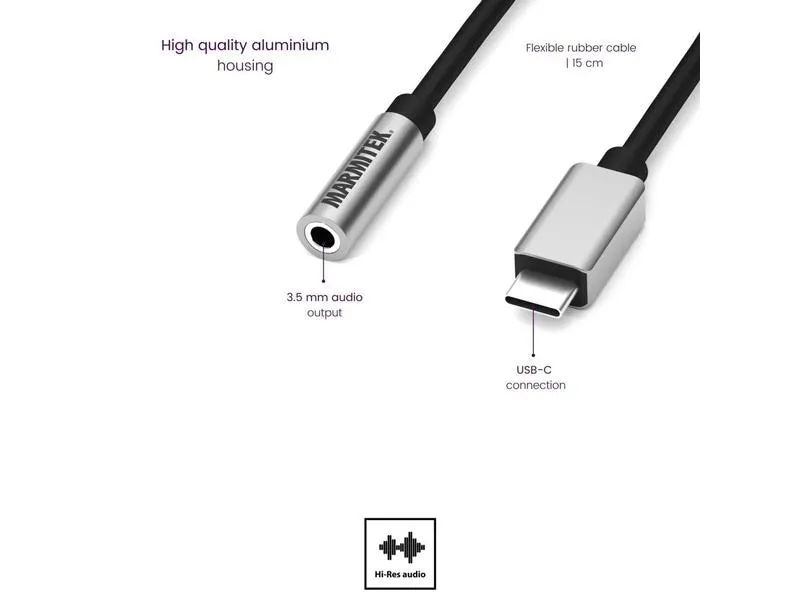 Marmitek Adapter Connect USB-C > Audio