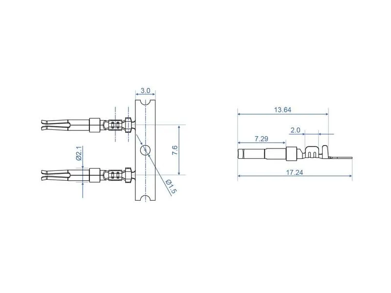 Delock Crimp-Kontakte für D-Sub Crimp Buchse 40 Stück Delock Crimp-Kontakte für D-Sub Crimp Buchse 40 Stück