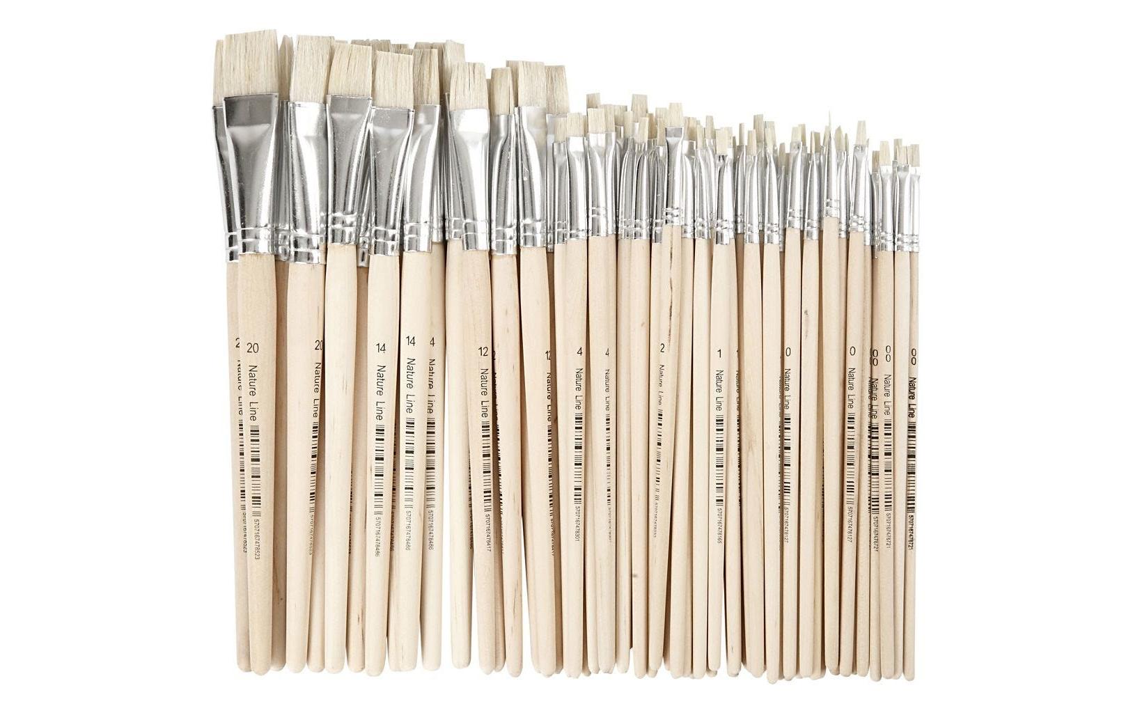 Creativ Company Borstenpinsel Flachpinsel 68 Stück Creativ Company Borstenpinsel Flachpinsel 68 Stück