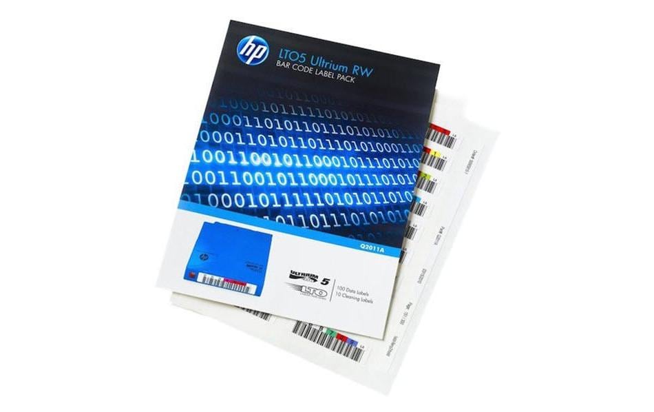 HPE Etiketten LTO-5 Q2011A Strichcode, 100 Pack