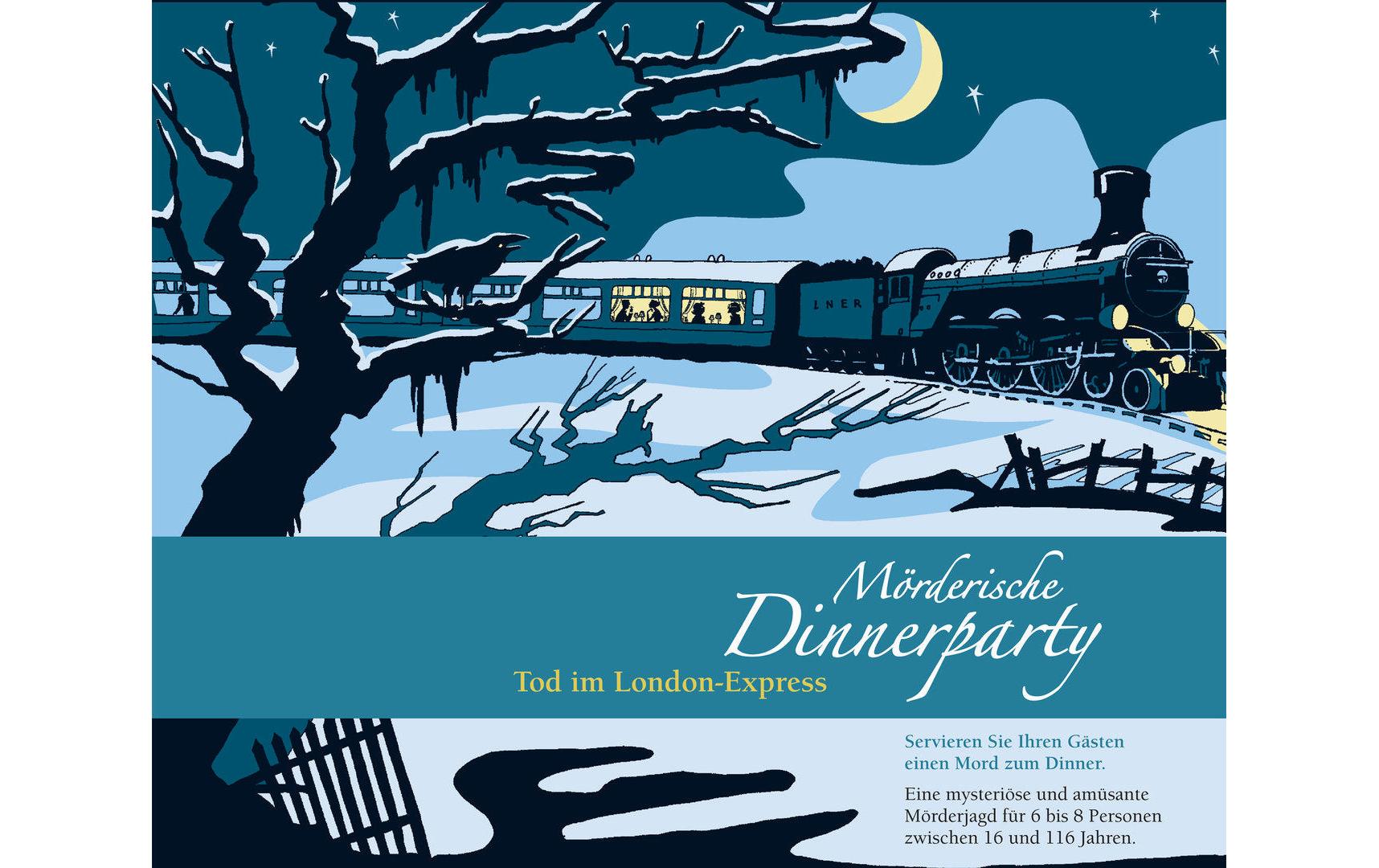 Blaubart Verlag Partyspiel Mörderische Dinnerparty: Tod im London-Express