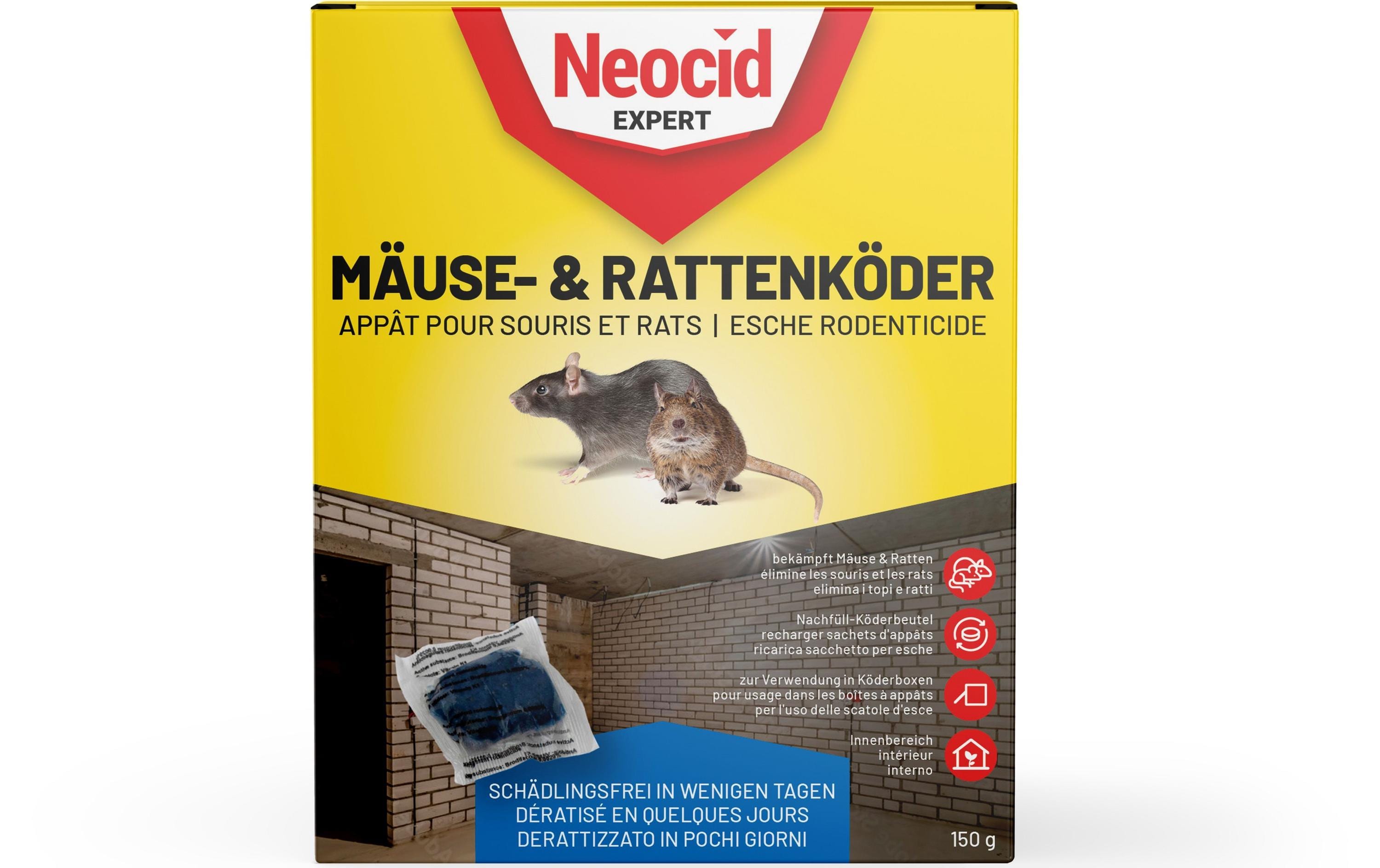 Neocid Expert Mäuse- und Rattenköder – Nachfüll-Köderbeutel, 1 Stück