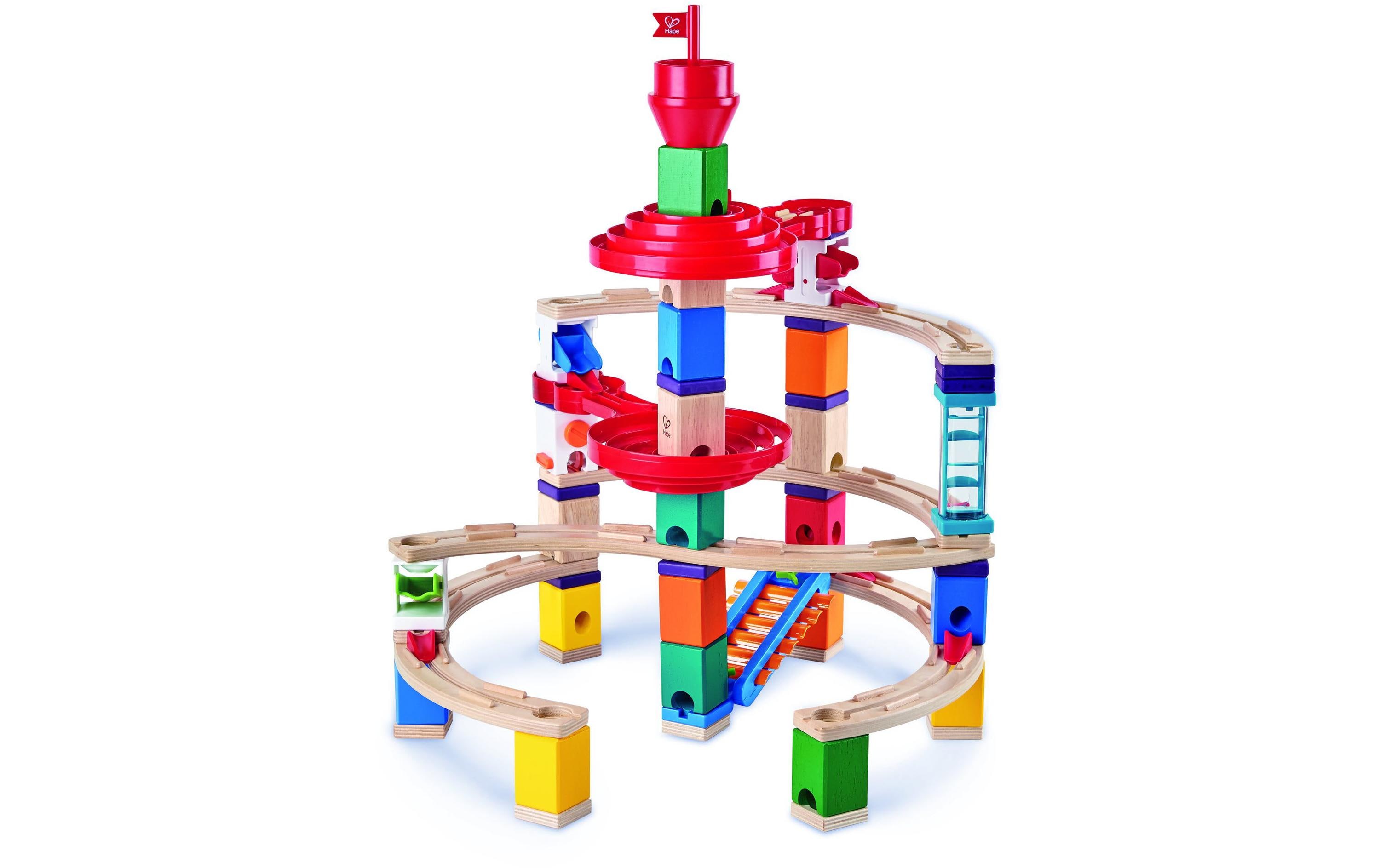 Hape Kugelbahn Quadrilla Super Spiralburg & Endspurt