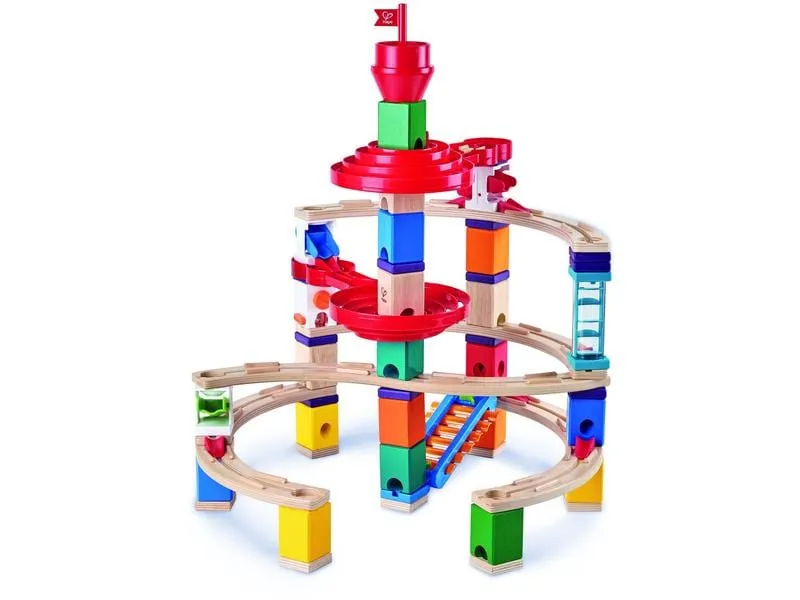Hape Kugelbahn Quadrilla Super Spiralburg & Endspurt