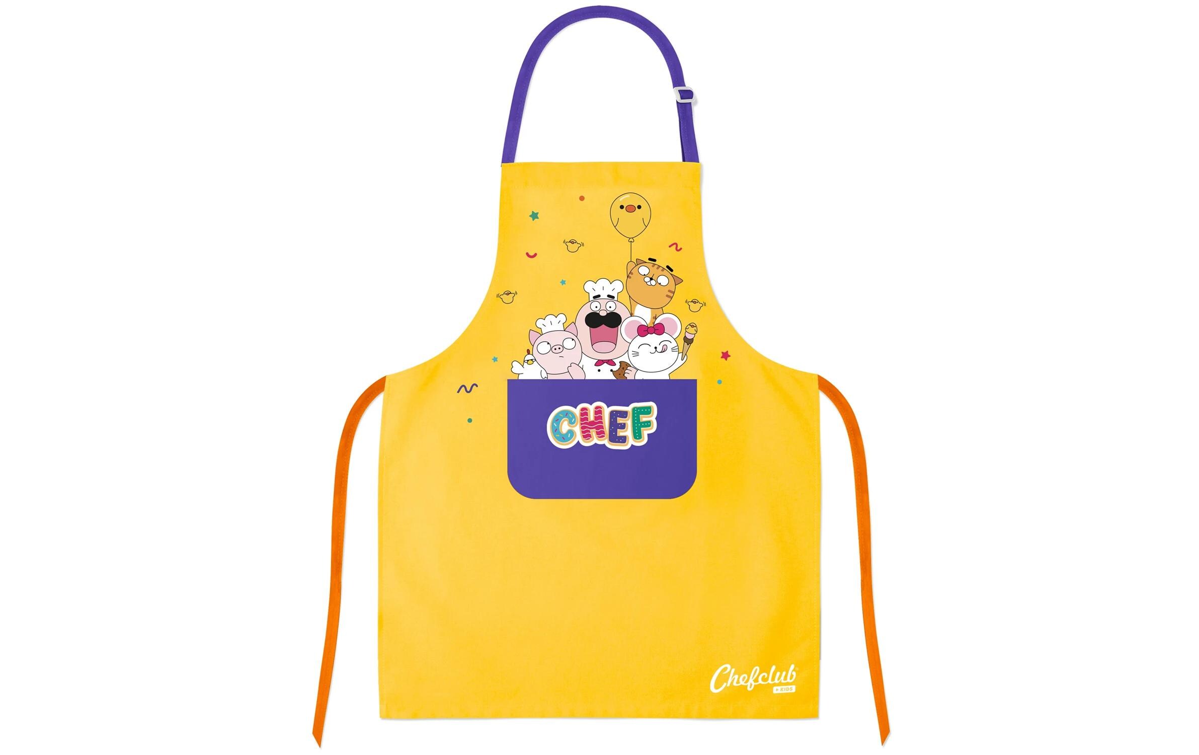 Chefclub Kochschürze mit Fronttasche Gelb
