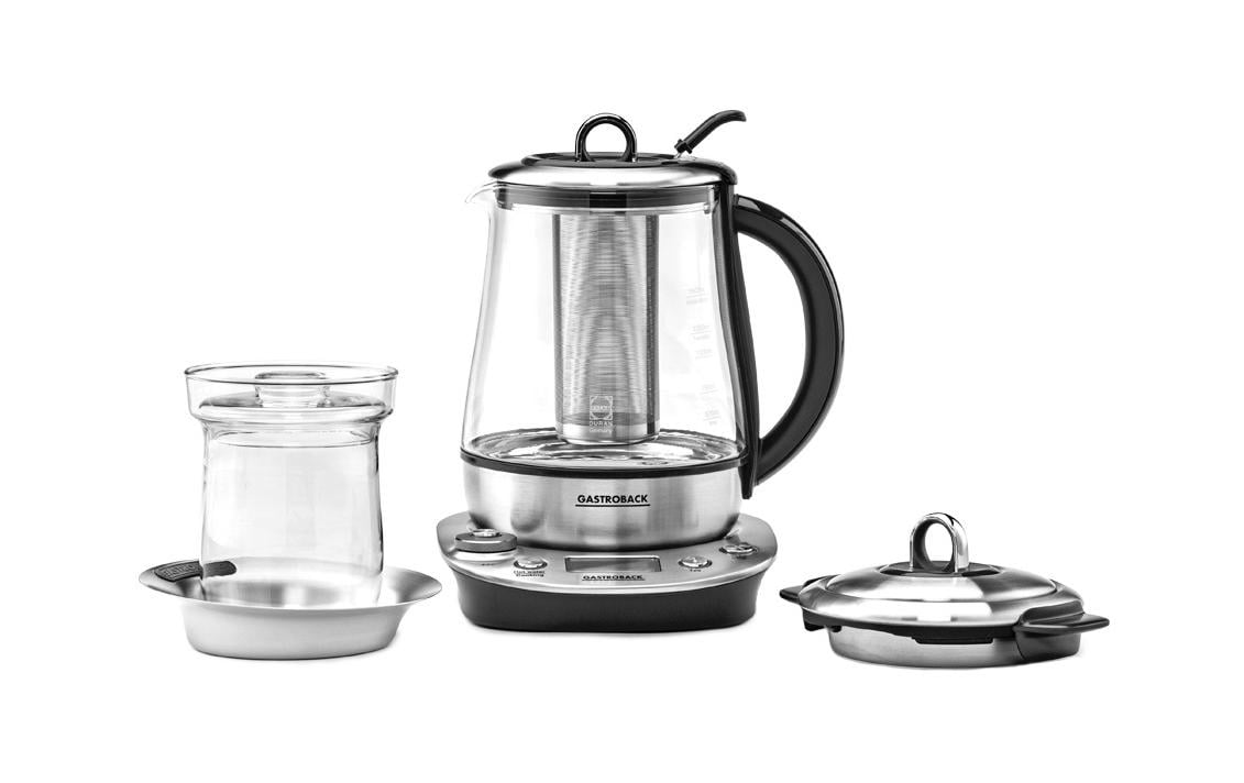 Gastroback Tee- und Wasserkocher Design Tea & More Advanced Silber