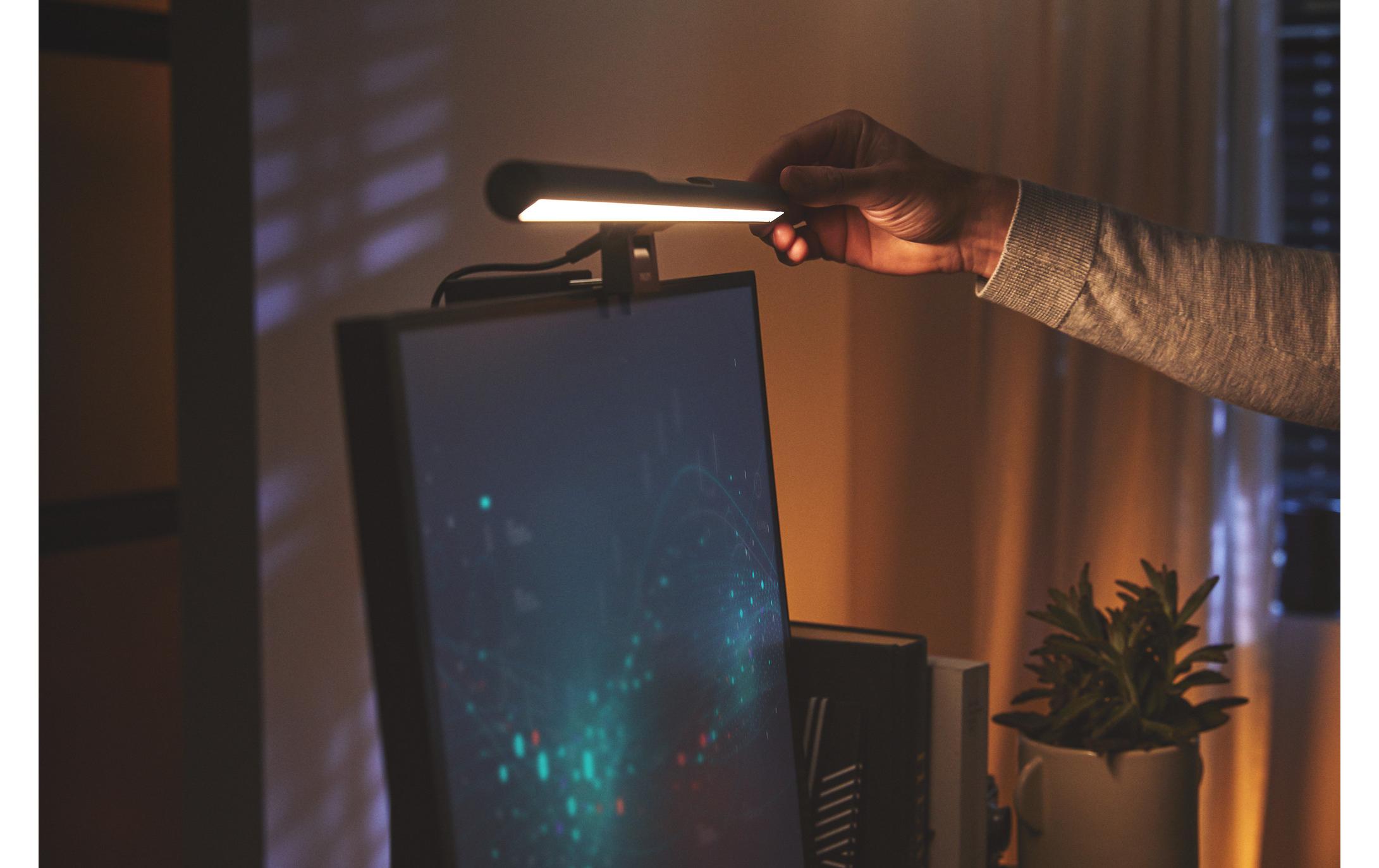 Philips Schreibtischleuchte Edison, 4.5W, 3000-5000K, Schwarz