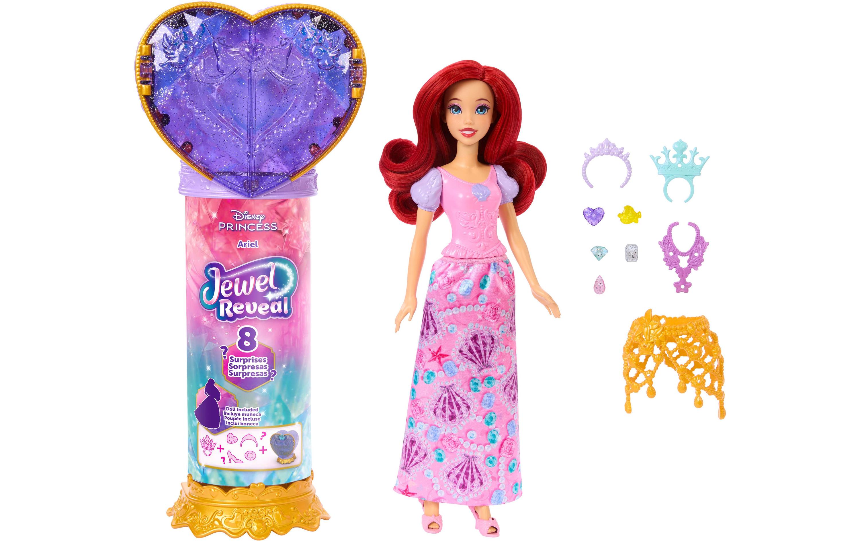 Disney Princess Spielset Jewel Reveal Arielle-Puppe Assortiert Disney Princess Spielset Jewel Reveal Arielle-Puppe Assortiert