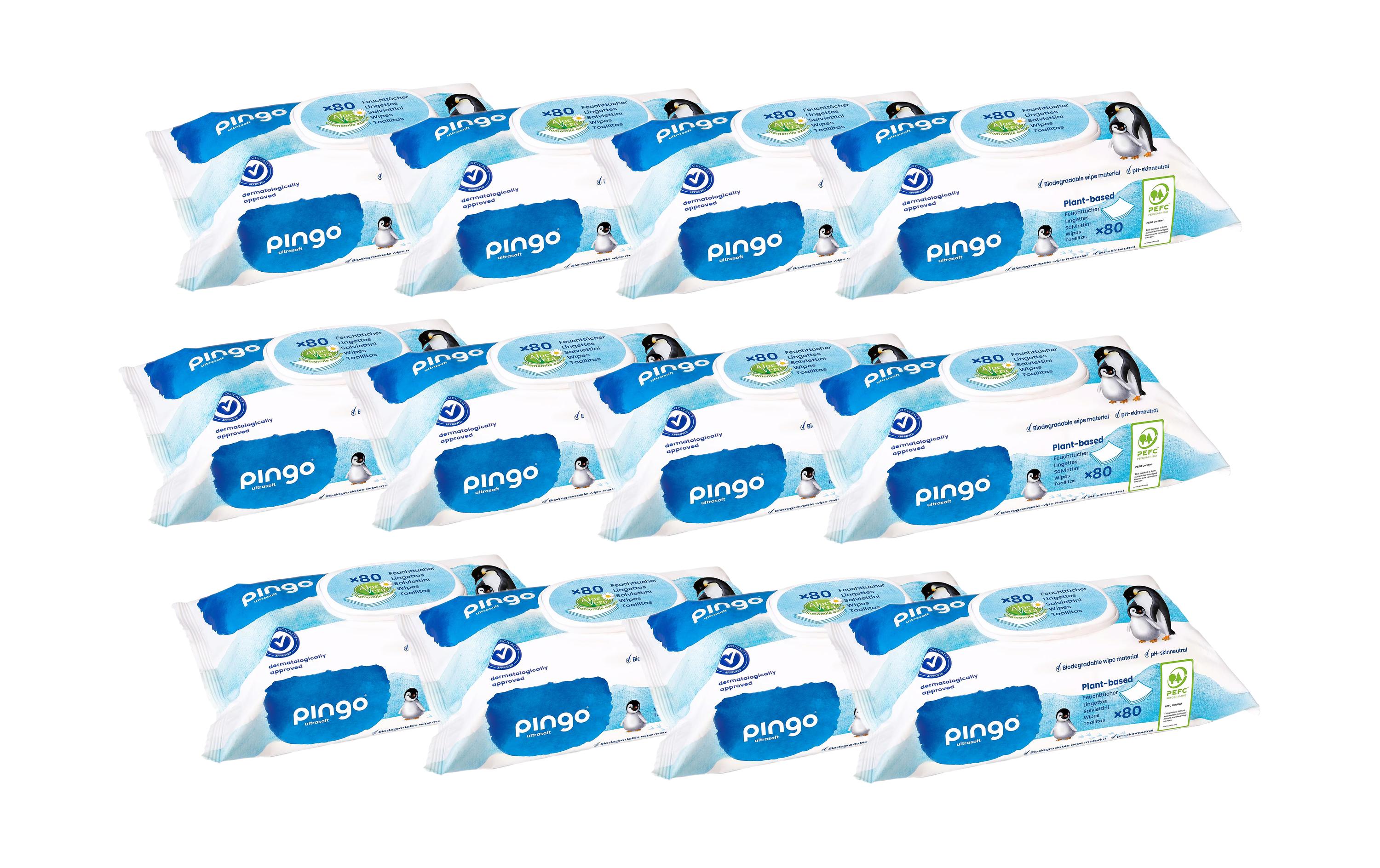 Pingo Feuchttücher Aloe Vera Einzelpackung