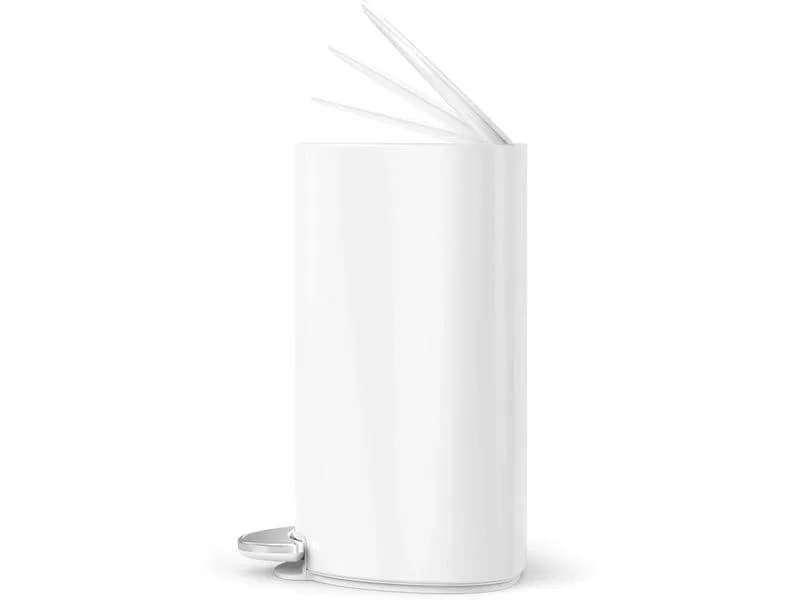 Simplehuman Abfalleimer 6 l, Weiss