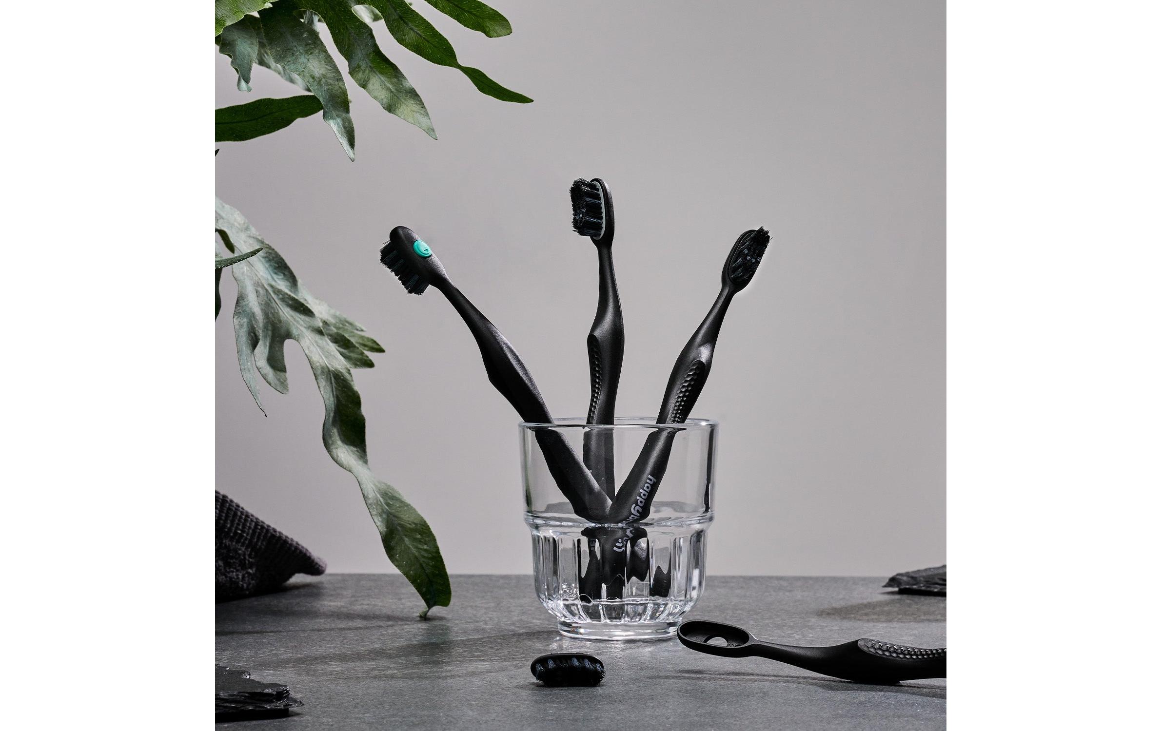 happybrush Handzahnbürste Eco Change Medium