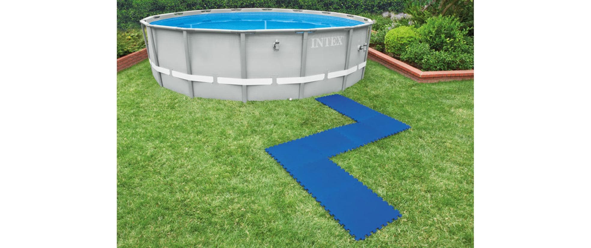 Intex Bodenschutzmatte 50 x 50 x 1 cm 8 Stück