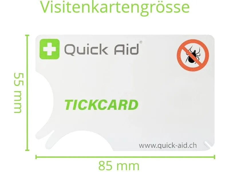 Quick Aid Zeckenkarte mit Lupe 1 Stück
