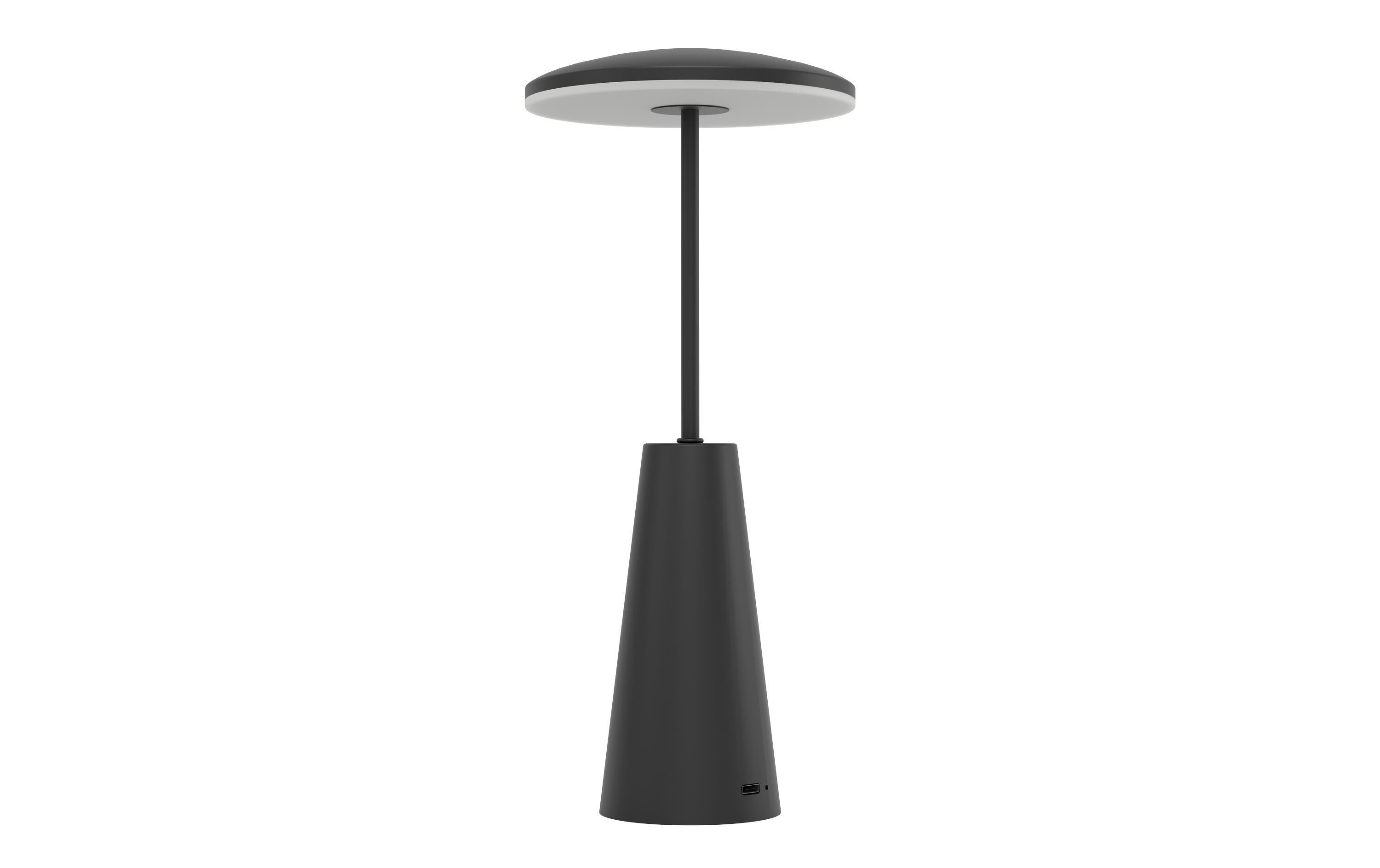 EGLO Leuchten Tischleuchte Piccola Akku LED-CCT Touch Schwarz