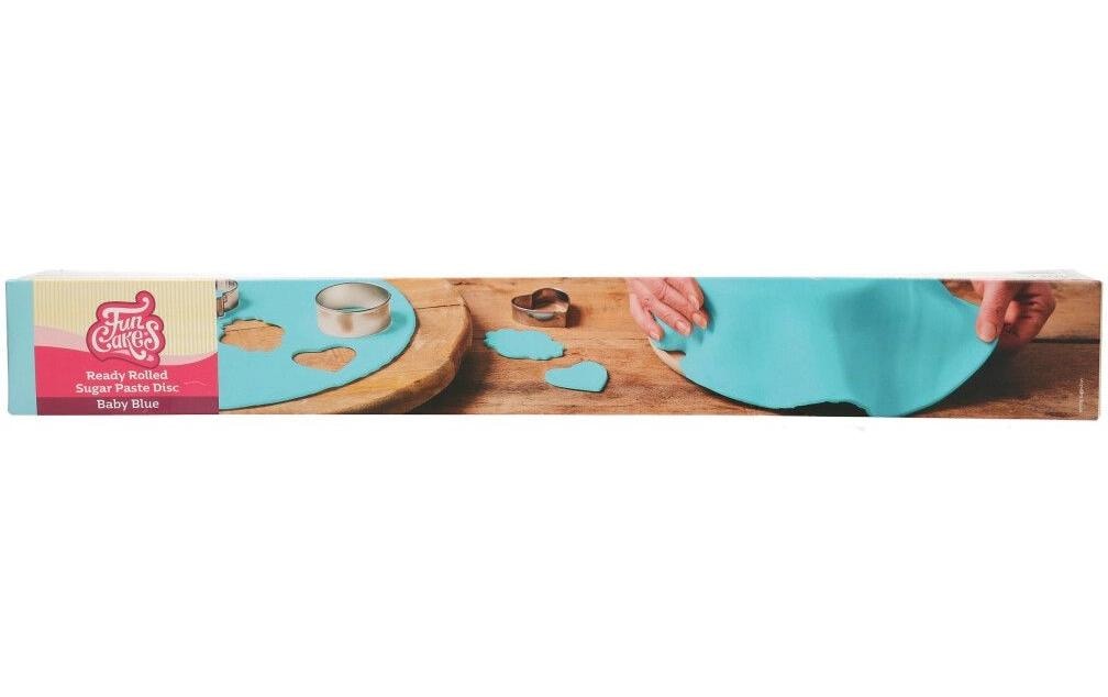 Funcakes Ausgerollte Fondant Decke Baby Blau, 430g Funcakes Ausgerollte Fondant Decke Baby Blau, 430g
