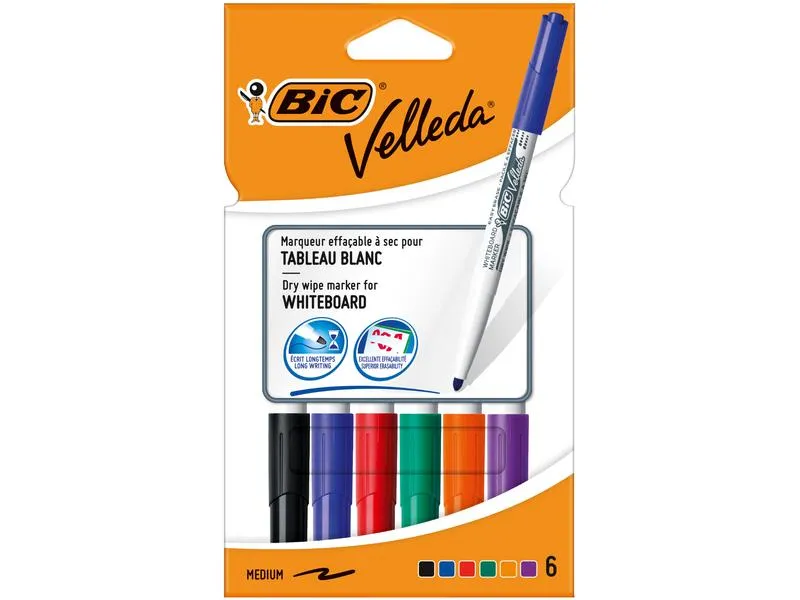 BIC Velleda 6 Stück BIC Velleda 6 Stück