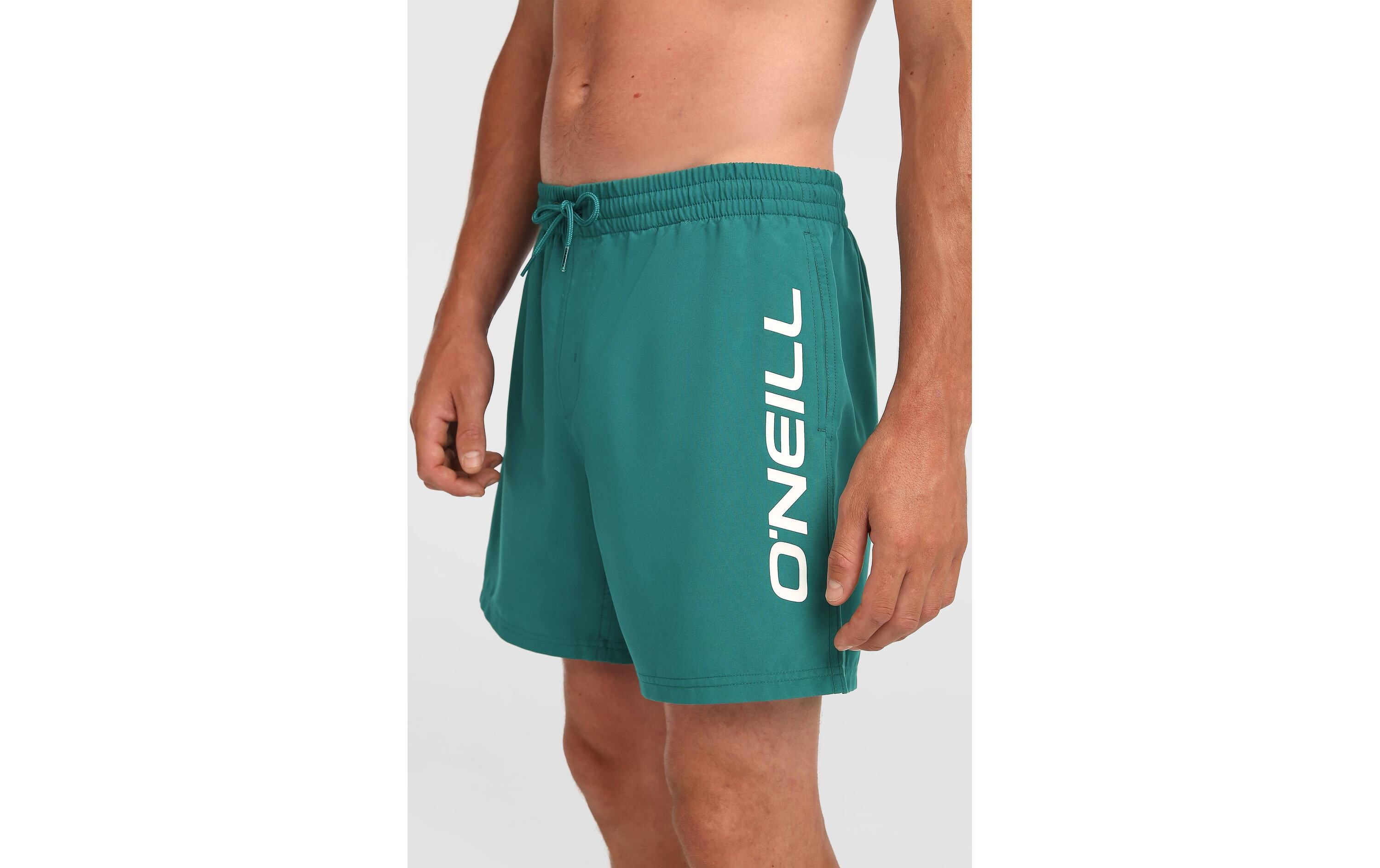 O'NEILL LOGO 16 SWIMSHORTS Gr. M, Weiss/Dunkelgrün/Jade
