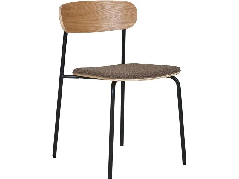 House Nordic Stuhl Estepona 2 Stück, 77 x 51 cm, Braun