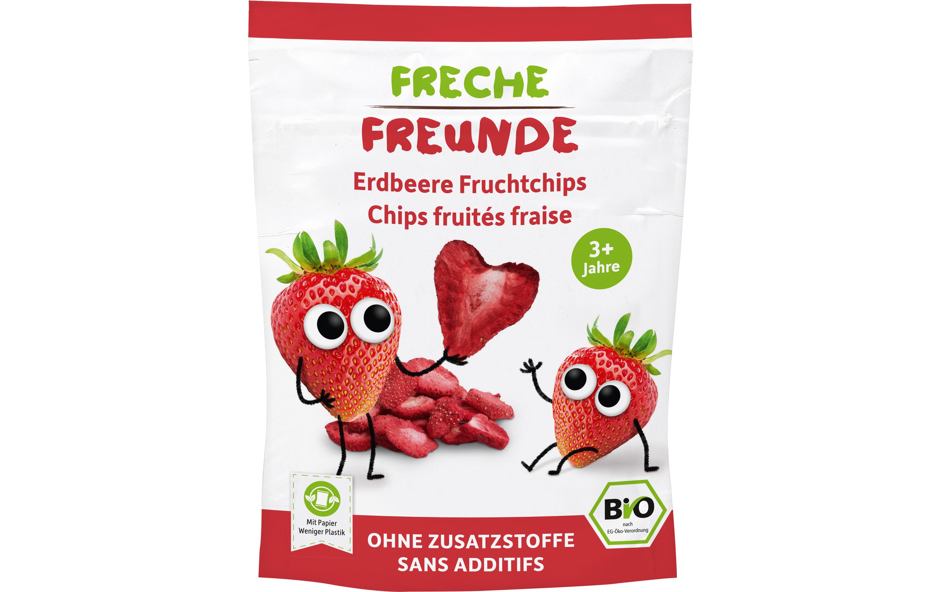 Freche Freunde Knabberspass Fruchtchips Erdbeere 12 g