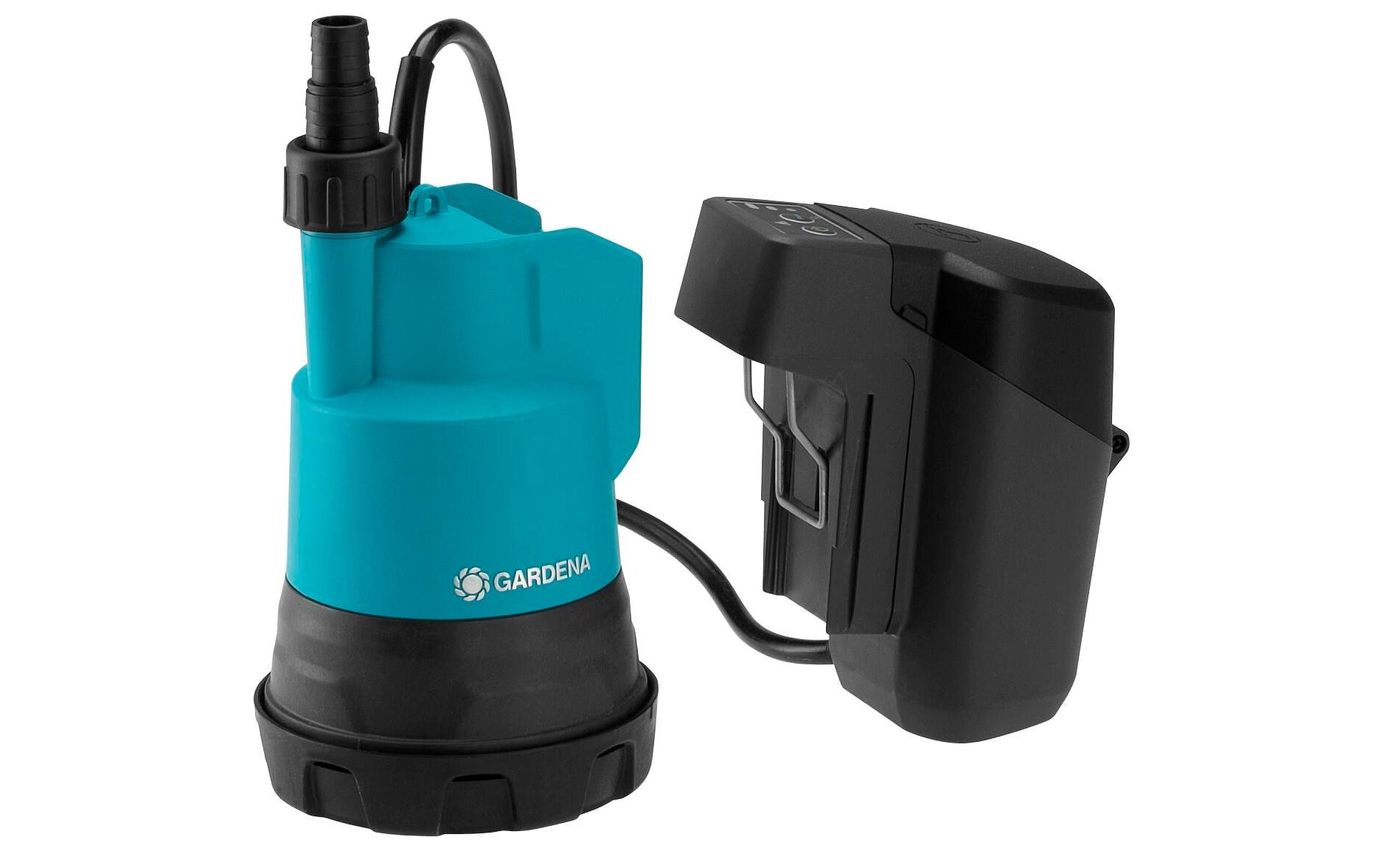 GARDENA Akku Klarwasser Tauchpumpe 2000/2 18 V P4A, Set