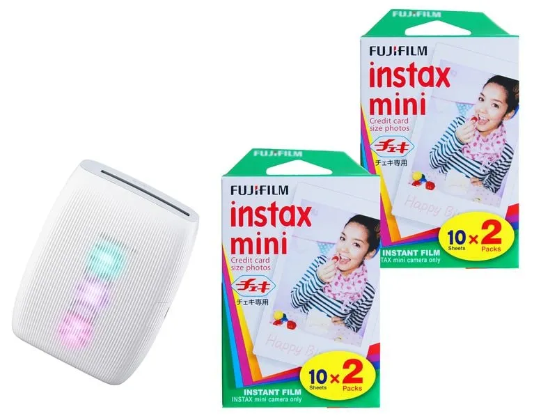 Fujifilm Mobiler Drucker mini Link 3 Inkl. 2x Duo Pack Weiss Fujifilm Mobiler Drucker mini Link 3 Inkl. 2x Duo Pack Weiss