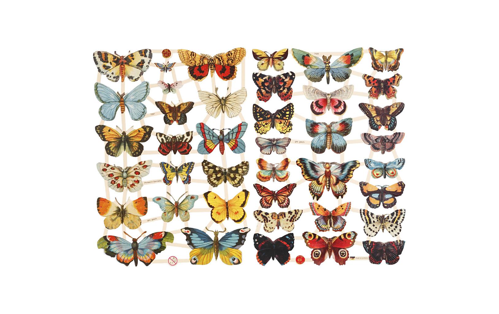 Creativ Company Streudeko Schmetterling 2 Blatt