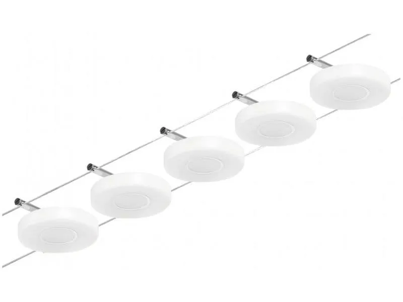 Paulmann CorDuo LED Seilsystem DiscLED Basisset 5 x 200 lm