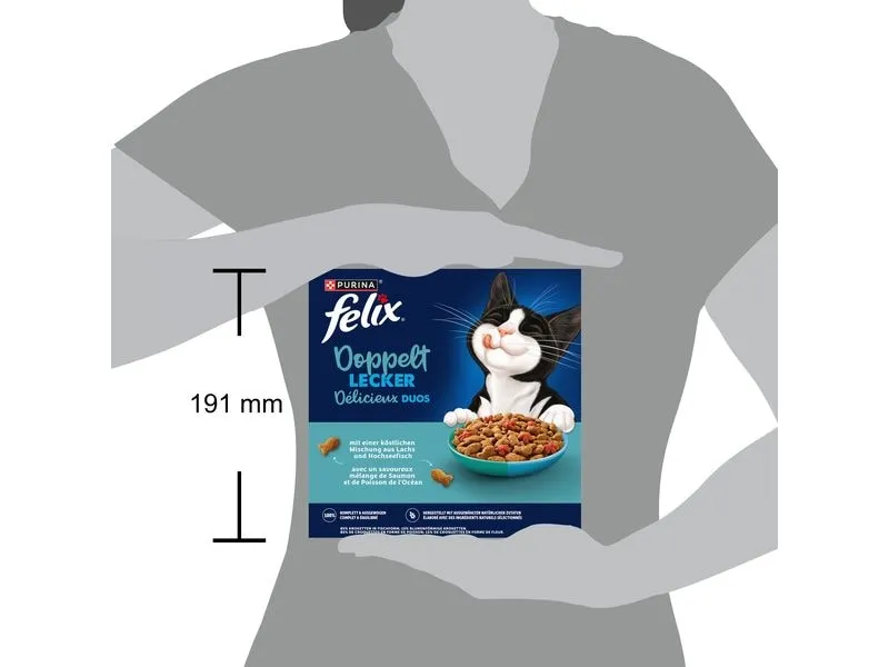 Felix Trockenfutter Doppelt Lecker Adult Fisch 800 g Felix Trockenfutter Doppelt Lecker Adult Fisch 800 g