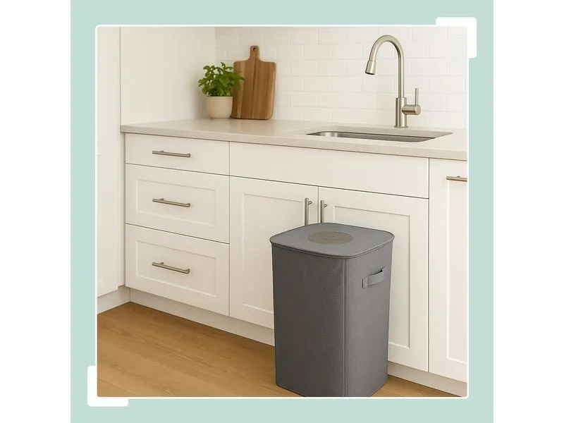 relaxdays Recyclingbehälter 100 L Grau relaxdays Recyclingbehälter 100 L Grau