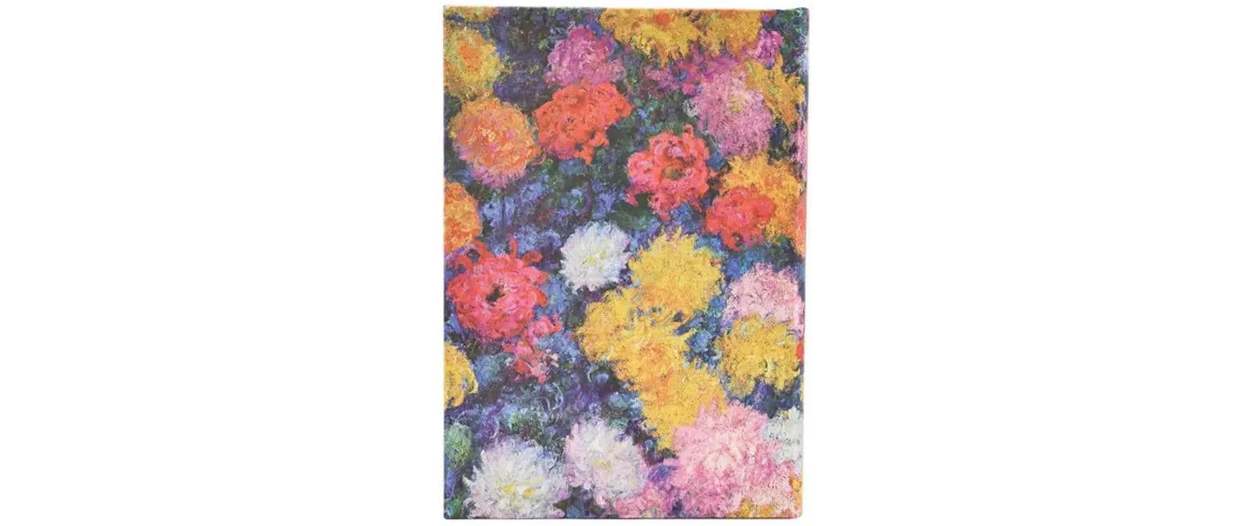 Paperblanks Wochenagenda Midi Chrysanthemen Juli 25-Dez 26, horizontal