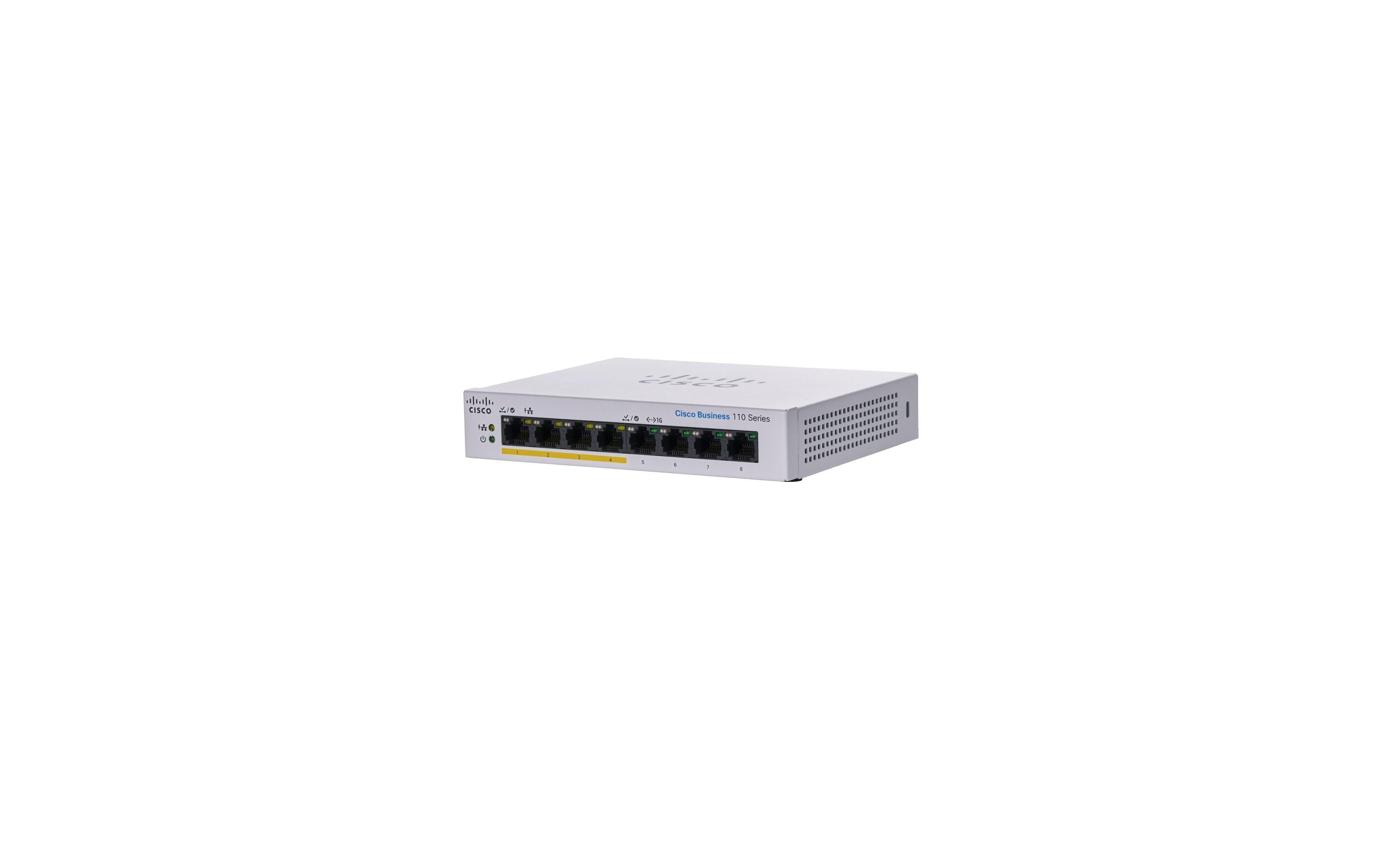 Cisco PoE Switch CBS110-8PP-D-EU 8 Port