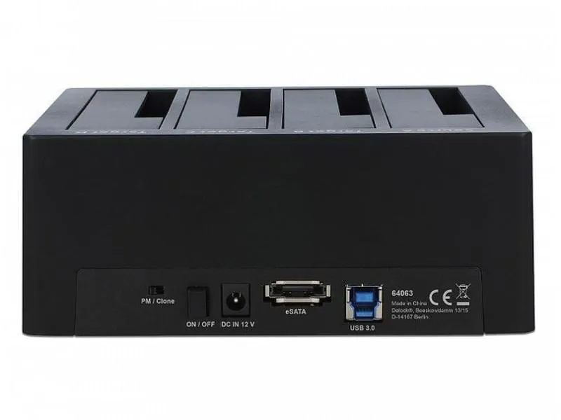 Delock Docking- und Klonstation 64063 für 4x SATA HDD / SSD