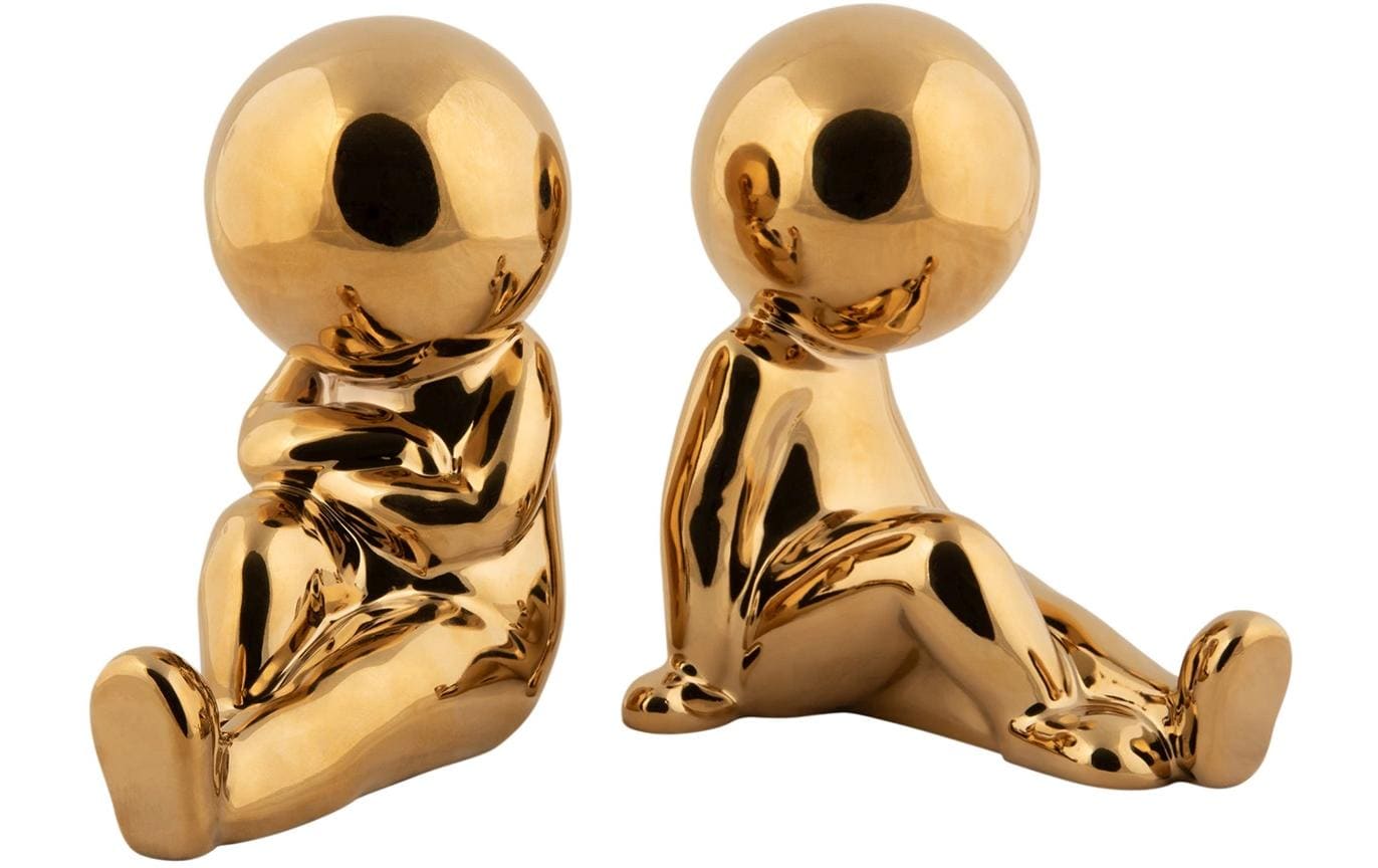 present time Buchstütze Joey 2 Stück, Gold present time Buchstütze Joey 2 Stück, Gold