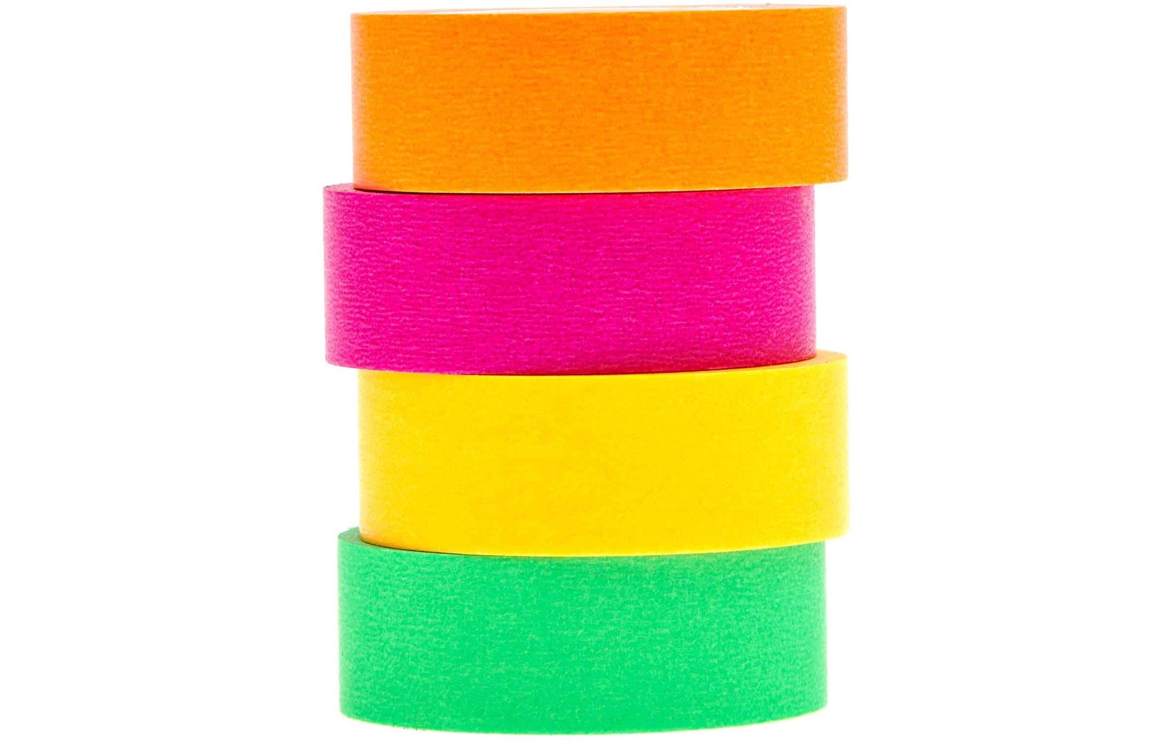 Rico Design Washi Tape 4 Stück, Neon, 10 m Rico Design Washi Tape 4 Stück, Neon, 10 m