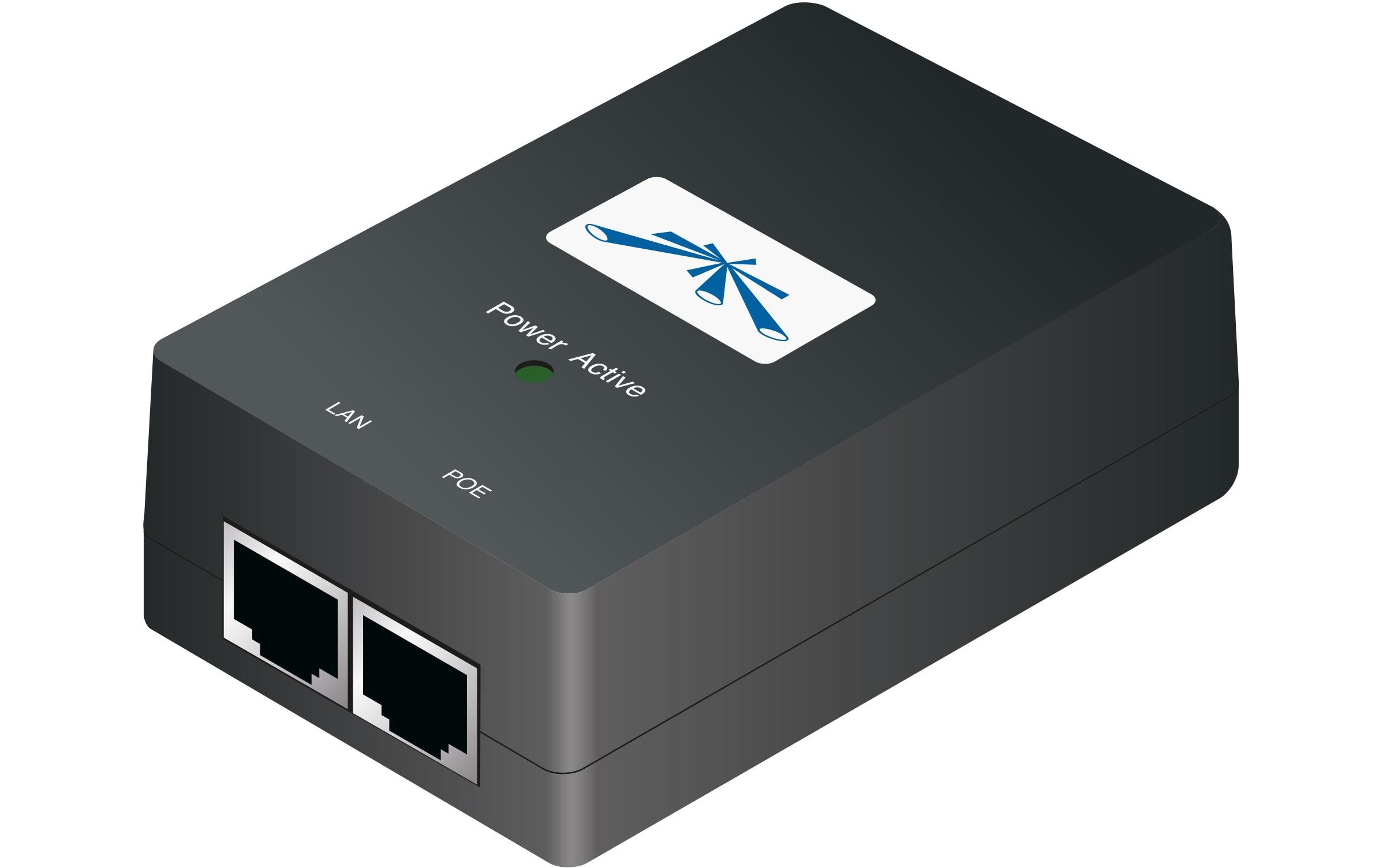 Ubiquiti PoE Injector POE-24-24W 24 Volt FE passiv, 24 Watt Ubiquiti PoE Injector POE-24-24W 24 Volt FE passiv, 24 Watt