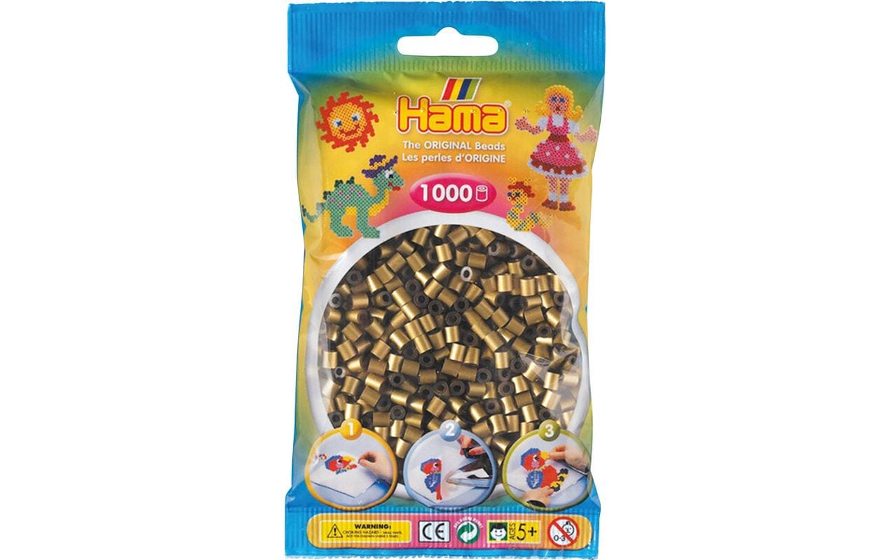 Hama Bügelperlen midi glanz, 1000 Stk. Blau