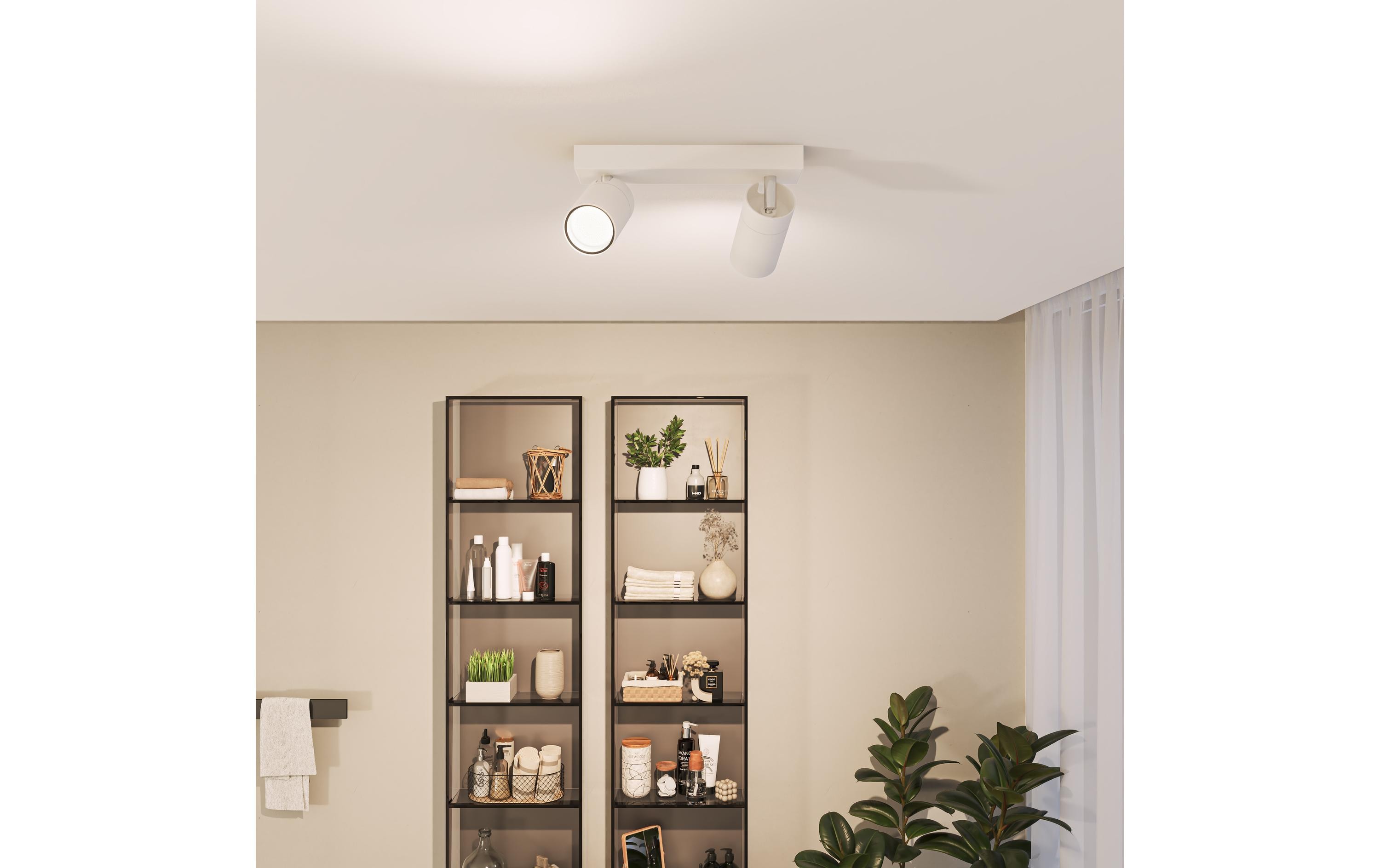 Philips Aufbauspot Idris GU10, IP44 Weiss, ohne Leuchtmittel