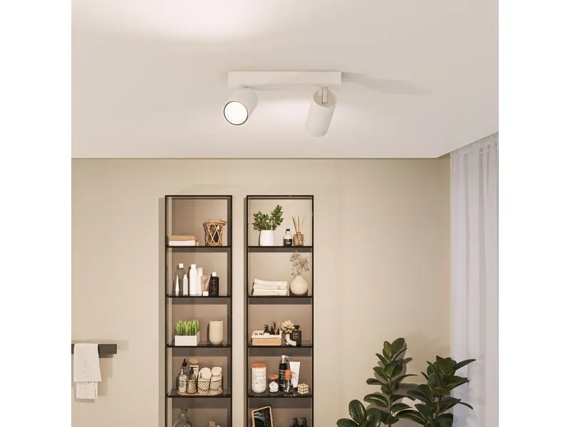 Philips Aufbauspot Idris GU10, IP44 Weiss, ohne Leuchtmittel