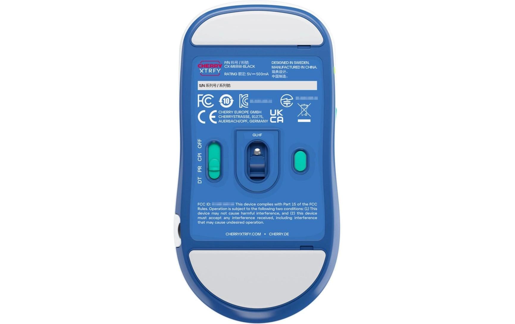 Cherry Gaming-Maus XTRFY M68 Weiss