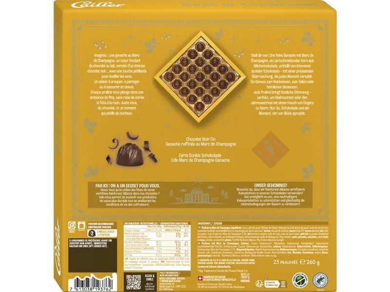 Cailler Marc de Champagne 260 g Cailler Marc de Champagne 260 g