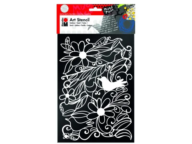 Marabu Schablone Art Stencil Blooming Garden