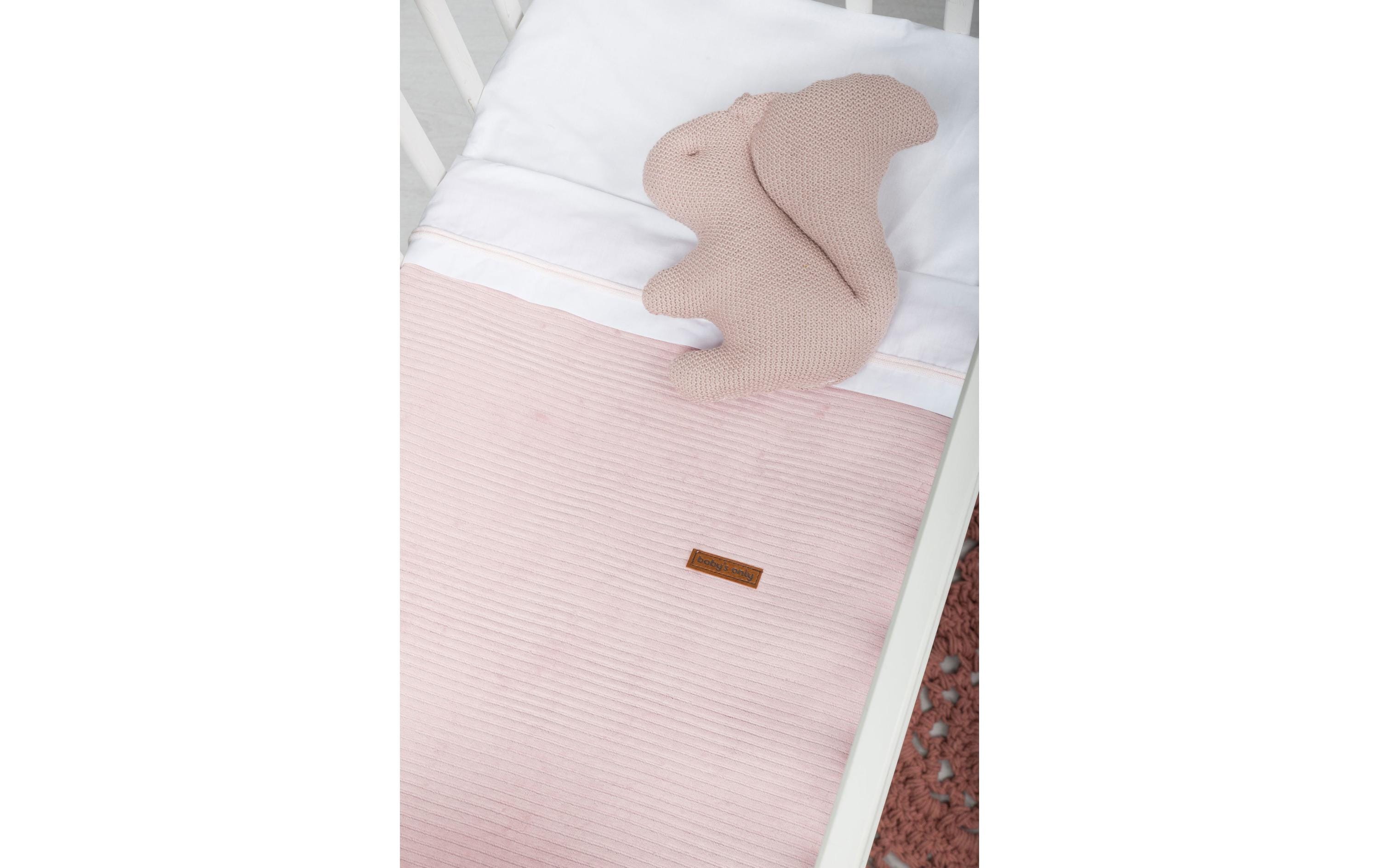 baby's only Babydecke Teddyfutter Alt Rosa