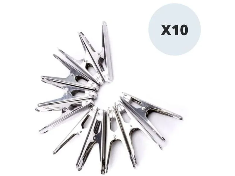 MSV Wäscheklammern Silber, 10 Stück MSV Wäscheklammern Silber, 10 Stück
