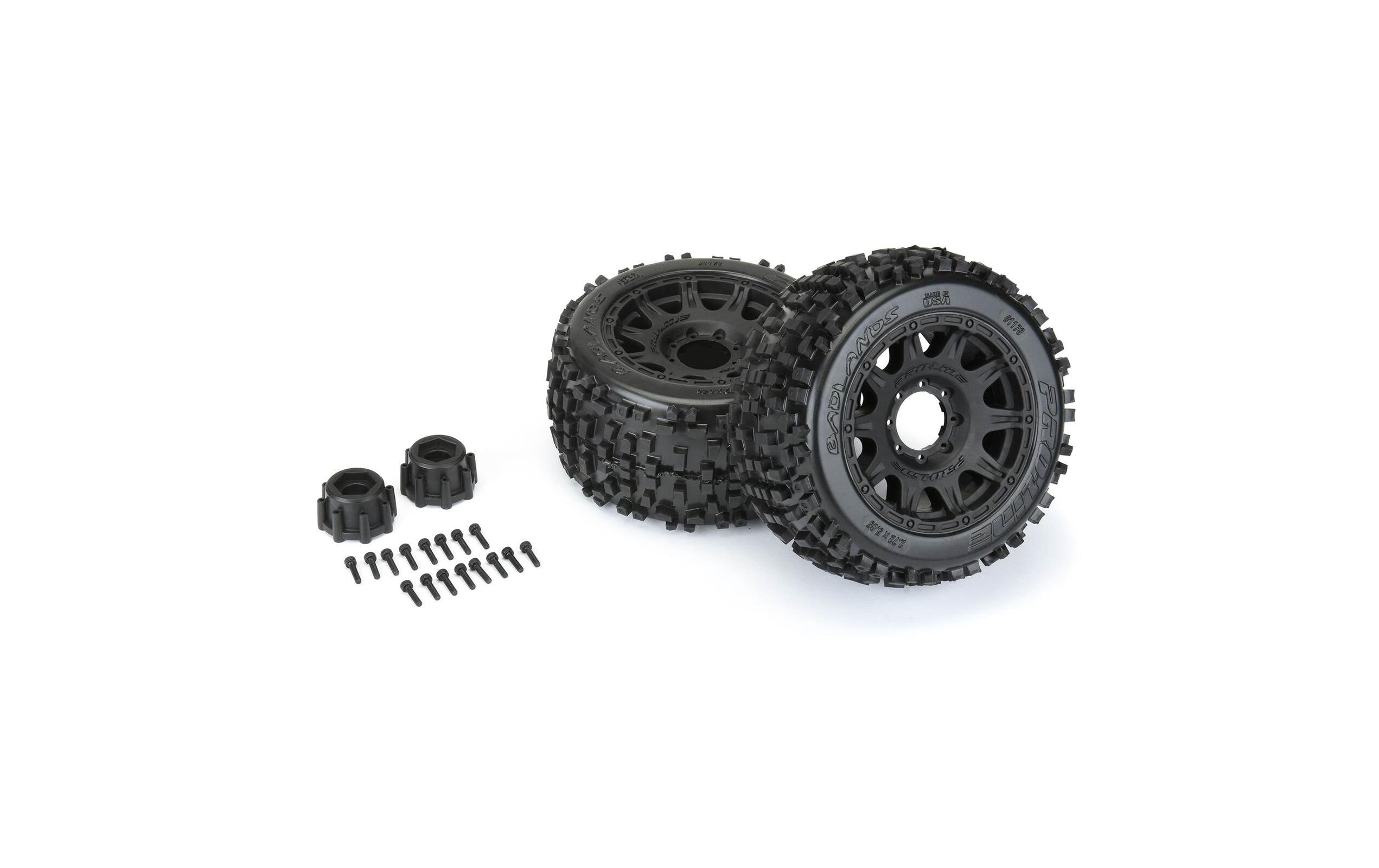 Proline Kompletträder Badlands MT 3.8 1:8, 2 Stück