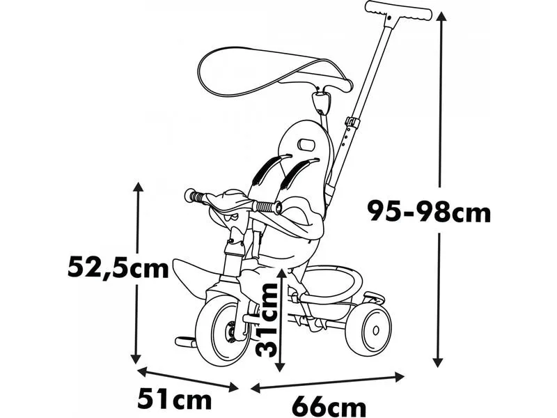 Smoby Dreirad Baby Balade Beige Smoby Dreirad Baby Balade Beige
