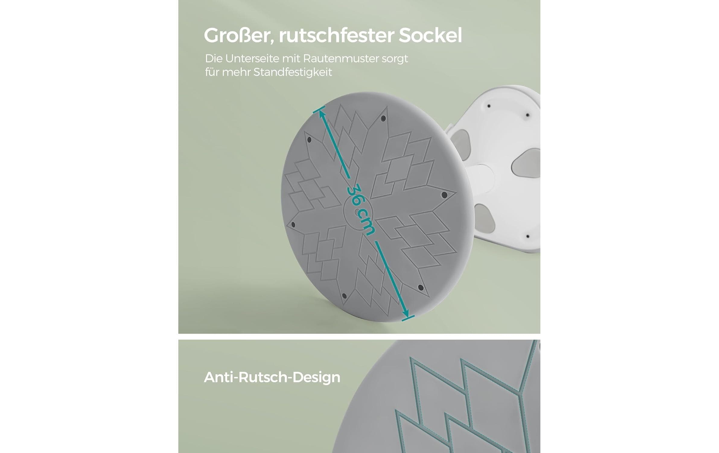 Songmics Steh-Hocker Grau/Weiss, 83.5 cm