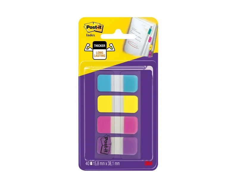 Post-it Page Marker Post-it Index Strong 4 x 10 Stück, 16 x 38 mm